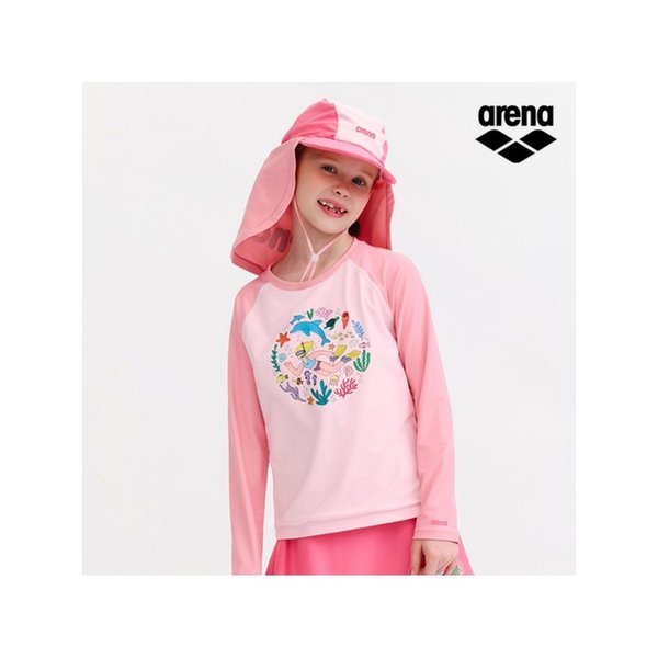 ARENA x 전황일 여아동 3PCS 래쉬가드 세트 A6BG1GS91LPK