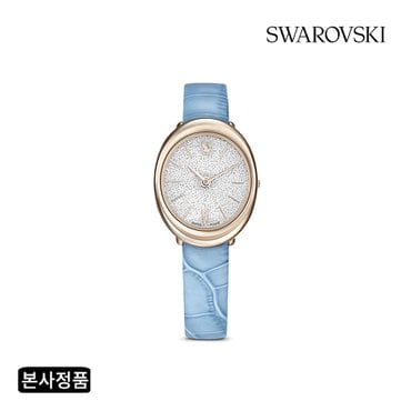 스와로브스키 [본사정품/쇼핑백증정] Imber 블루 레더 시계 5717539