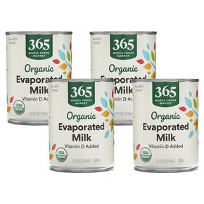 365 홀푸드마켓 무가당연유 355ml 4팩 Whole Foods Market Evaporated Milk