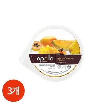  APOLLO 아폴로 멜론 망고 과일 치즈 200g x 3개