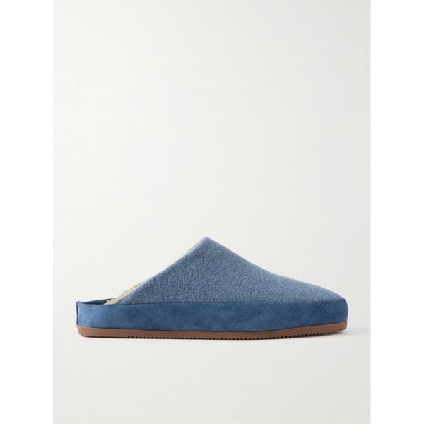 물로 스웨이드 트림 시어링 안감 울 슬리퍼 46376663162861624