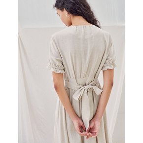 Vintage Silhouette Button Dress