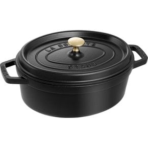 staub 스토우브 피코 코콧 타원형 블랙 27cm 할로우 냄비 IH 대응 La Cocotte Oval 40500-271