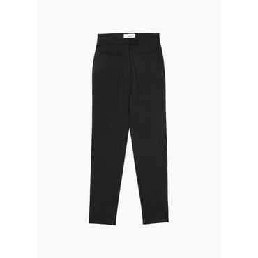 샵아모멘토 카이스 25SS 0169 Fitted Cotton Pants, Black