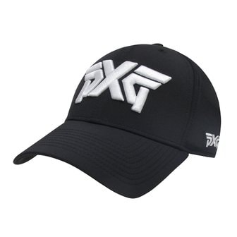 PXG 스트럭처드 로우 크라운 골프 볼 캡 모자 블랙 CP953-BK