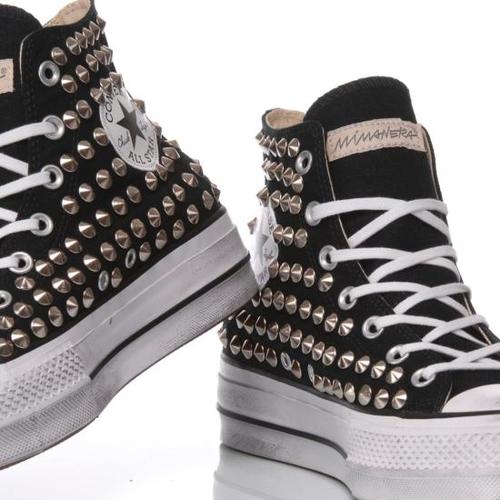 컨버스 스니커즈 174 CONVERSE PLATFORM STUDS BLACK White