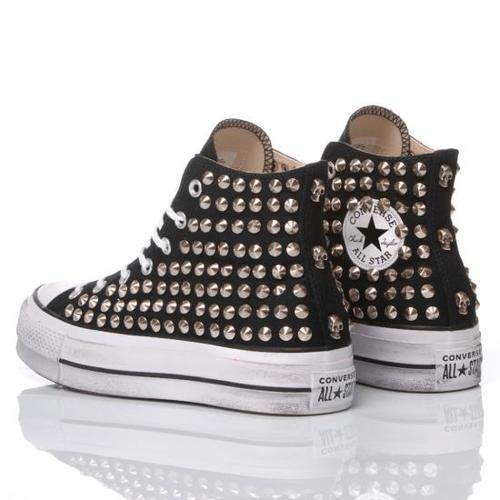 컨버스 스니커즈 174 CONVERSE PLATFORM STUDS BLACK White