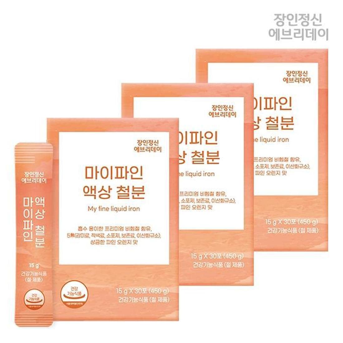 어린이, 임산부 액상 철분제 장인정신 에브리데이 마이파인 액상 철분으로 결정