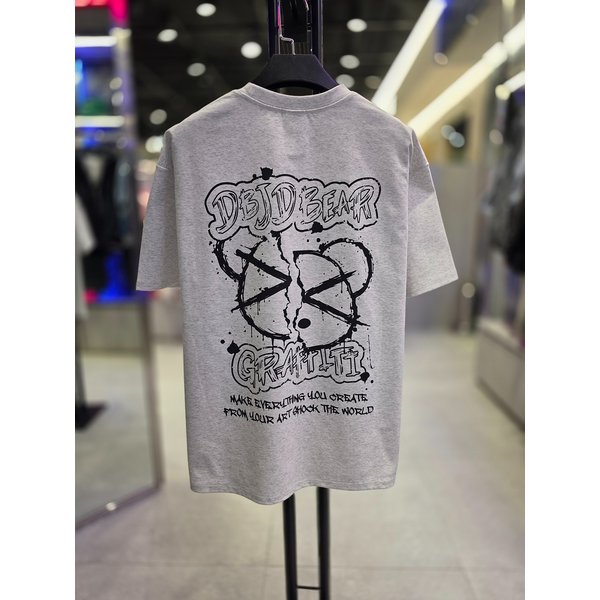 [시흥점] 26 남여공용 하프베어 반팔티(백멜란지)/JHZK10201LG