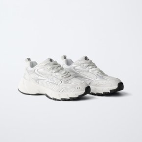 ZARA 키즈 스포티 메쉬 트레이너 플랫폼 운동화 스니커즈 화이트 (190-265)