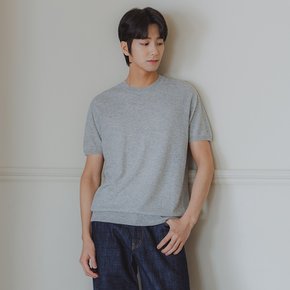 [DELUXE] 앨빈클로 린넨 반팔 라운드 니트 DLX1521 (4 COLOR)