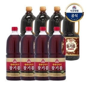 [사조대림] 참진한들기름1.8L x4개 +재래압착식참기름1.8L x4개