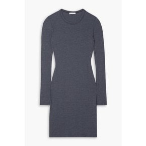 Ribbed cotton-blend jersey dress 블루 1647597298711111