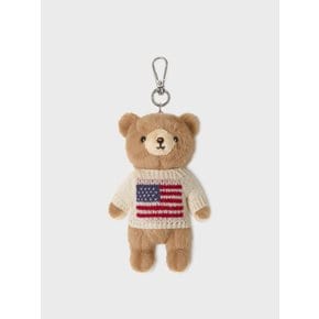 Fluffy Bear Knit Keyring / WHAWG2222A