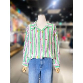 베네통 [여주점] 딸기 스트라이프 블라우스 (BABLA7631)