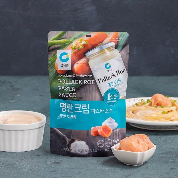 청정원 싱글파우치 명란크림소스 150g