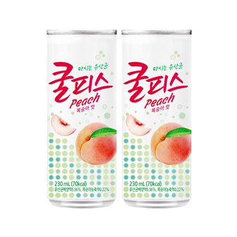  동원 쿨피스 복숭아맛 230ml 30캔