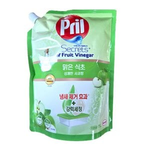 맑은식초 상쾌한 사과향 리필 1L