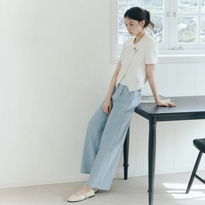 [26 S/S] 워싱 와이드 턱 데님 팬츠 ITQ4ZDP770
