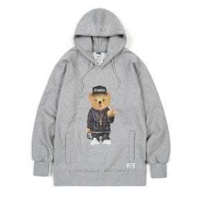 COMPTON BEAR HOODIE GREY