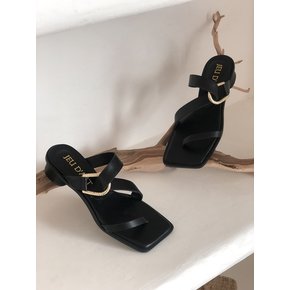 gold ring jessi sandal_black