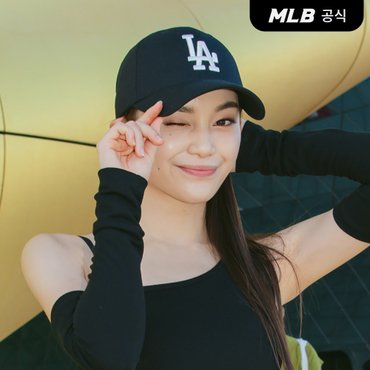 MLB [코리아공식]뉴핏 스트럭쳐 볼캡 LA (Black)