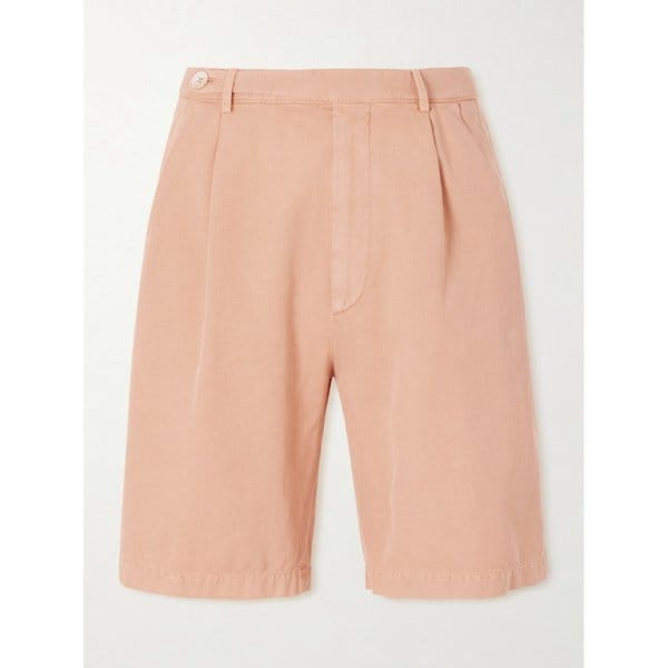 브루넬로쿠치넬리 스트레이트 레그 플리츠 코튼 쇼츠 46376663163018853