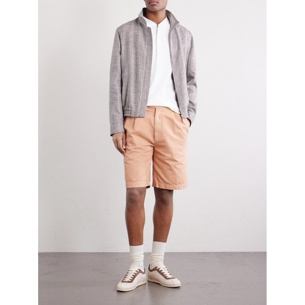 브루넬로쿠치넬리 스트레이트 레그 플리츠 코튼 쇼츠 46376663163018853