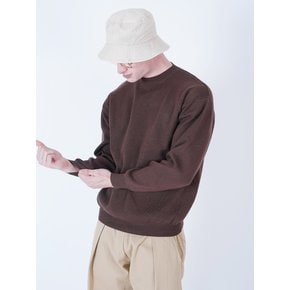 Hazzy Cashmere Round Knit (Brown)