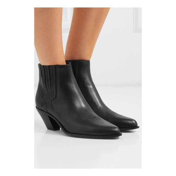Sunset Leather Ankle Boots 블랙 17957409495252189