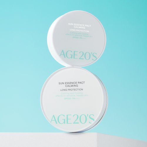 24 NEW AGE20S 선 에센스 팩트 카밍 롱프로텍션 (본품+미니) SPF50+ PA++++ 무기자차 비건인증