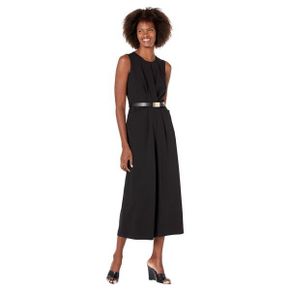 5048322 Calvin Klein Midi Scuba Crepe Jumpsuit with Belt 105378492