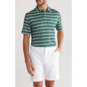 Golf® SMU 스트라이프 폴로 카라티 셔츠 - Trekking 그린 8877610