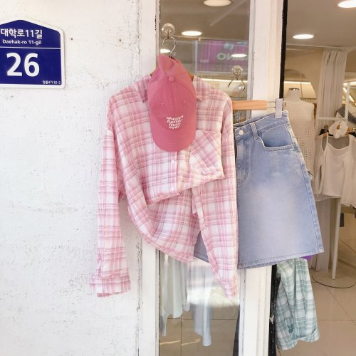 보블리에 / SS 컬러풀 체크 셔츠 남방