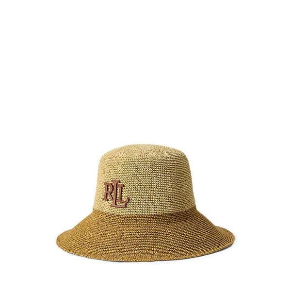 투톤 크로셰 스트로 버킷 햇(WALRHGS0J420056270)