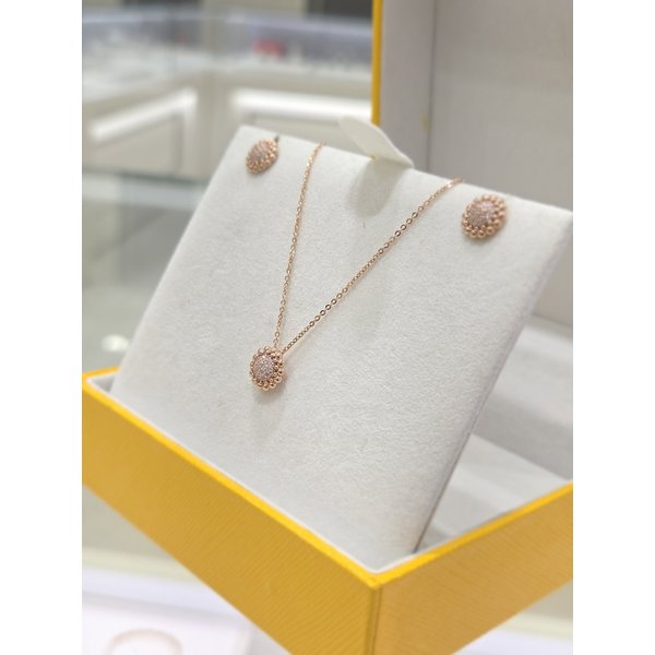 [파주점] [루벨P] 볼(Ball) 귀걸이+목걸이 세트 PG 14k 250100427-250100426