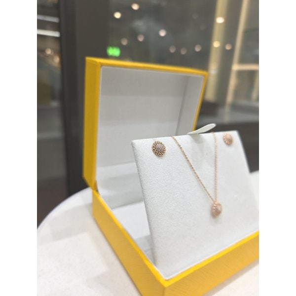 [파주점] [루벨P] 볼(Ball) 귀걸이+목걸이 세트 PG 14k 250100427-250100426