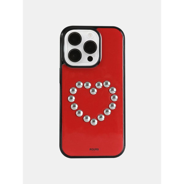HEART STUD CASE (RED)