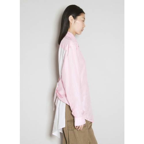 [해외배송] 24 S/S W2242ABC Pink Cotton Silk 아워 레가시 APRON 셔츠 B0111054023