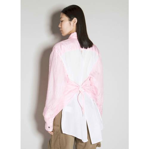 [해외배송] 24 S/S W2242ABC Pink Cotton Silk 아워 레가시 APRON 셔츠 B0111054023