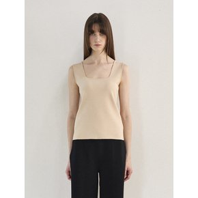 Two way Knit Top Beige