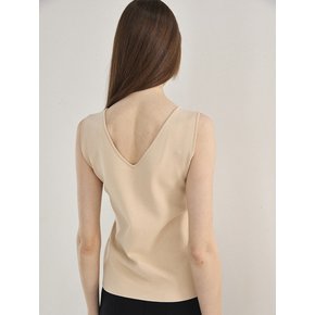 Two way Knit Top Beige