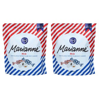  핀란드 Fazer Marianne 믹스 토피 초콜릿 필링 민트 캔디 사탕 350g (71개입) 2팩