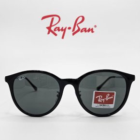 [RAY BAN] 레이밴 RB4334D 6292/71 레이벤 경량 뿔테 둥근선글라스