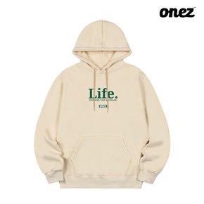 원즈 OZ 기모 후드티 LIFE (OZ189) 크림