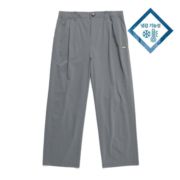 [여주점] N242MPT070 쿨링 원턱 와이드패츤 아이언그레이