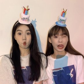 해피벌스데이 케이크 머리띠 생일머리띠 이벤트