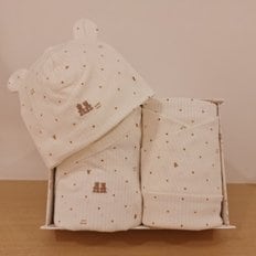 [25S/S출산선물)IV)뮤뮤뱀부배내바디수트, 스와들백,비니 3종세트(35170-040-01*005-13*010-06)