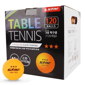 3성 탁구공 120개입 1박스 세트 화이트 오렌지