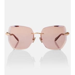 Serpenti Viper 오버사이즈 선글라스